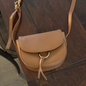 JJ Winters Tan Leather Crossbody Bag